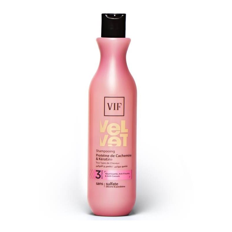 Shampoing Velvet Tous Types De Cheveux 500ml