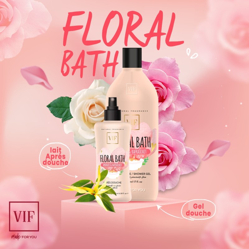 Gel et lait de douche Floral Bath