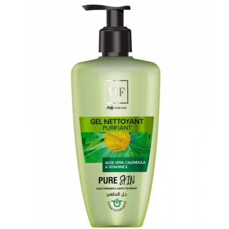 Gel nettoyant Aloe Vera, Calendula et Vitamine E pour tous type de peau