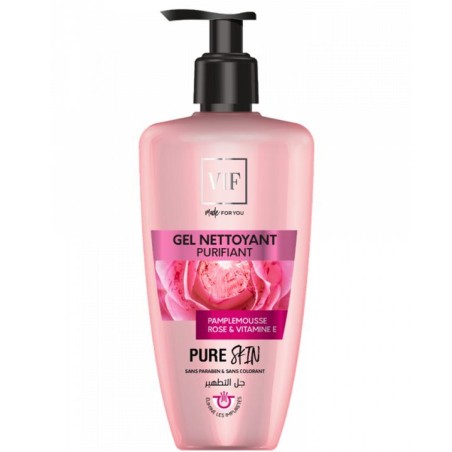 Gel nettoyant Pamplemousse rose et Vitamine E pour peau grasse