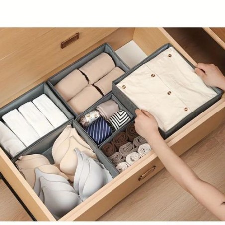 4pcs Organisateurs De Tiroirs Pour Vêtements, Boîte De Rangement